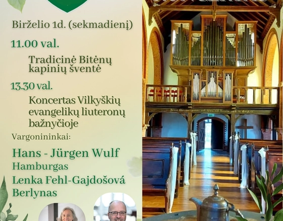 Vargonų muzika Vilkyškiuose- 2025