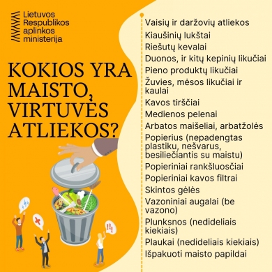 Aplinkos ministerija paaiškina kaip rūšiuoti biologines atliekas