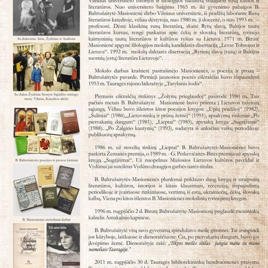BIBLIOTEKA IR JOS VARDAS: Birutės Baltrušaitytės gyvenimo tąsa Tauragėje 