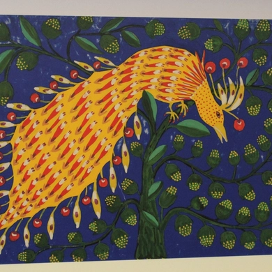 Bibliotekoje – unikalūs ukrainiečių tapytojos darbai