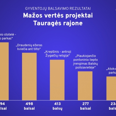 Dalyvaujamasis biudžetas: paskelbtos daugiausia gyventojų dėmesio sulaukusios iniciatyvos