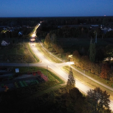 Dar vienas įvažiavimas į Tauragės miestą nušvito