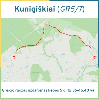 Eismo ribojimai „Rally Tauragė 2025“ metu
