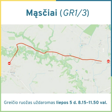 Eismo ribojimai „Rally Tauragė 2025“ metu