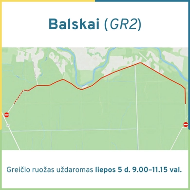 Eismo ribojimai „Rally Tauragė 2025“ metu