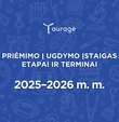 Informacija apie priėmimo į Tauragės rajono ugdymo įstaigas etapus ir terminus 2025–2026 m. m.