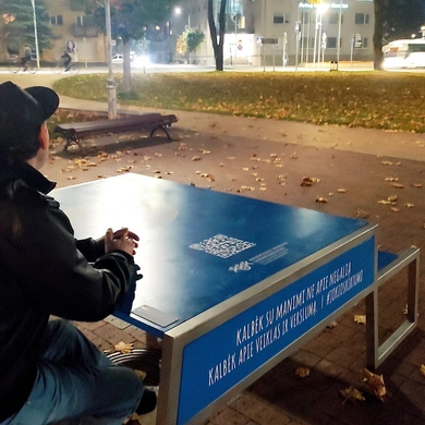 „Jokio skirtumo“ suolelis Tauragėje ragina kalbėti api