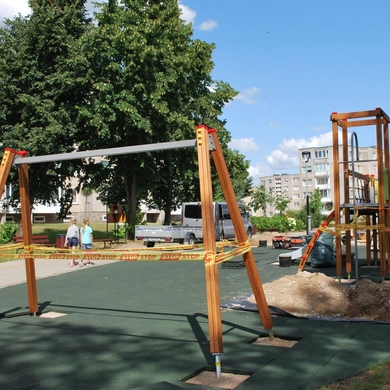 Kartų parke tęsiasi darbai