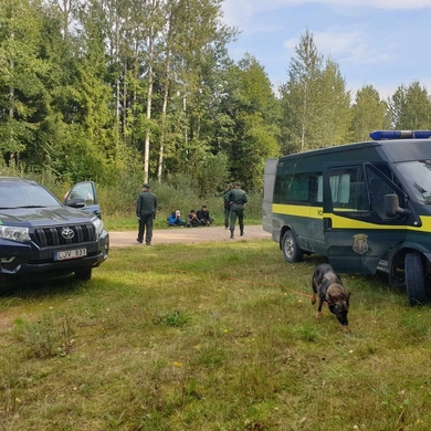 Lietuvos pasieniečiai vėl padės Latvijai gintis nuo neteisėtos migracijos iš Baltarusijos
