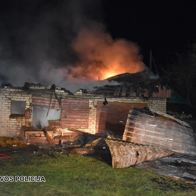 Padegimu įtariamą vyrą pareigūnai sulaikė ligoninėje
