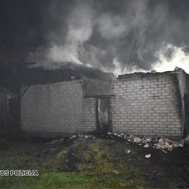 Padegimu įtariamą vyrą pareigūnai sulaikė ligoninėje