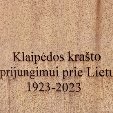 Paminklas Klaipėdos krašto prijungimui prie Lietuvos atminti 1923-2023 m. 