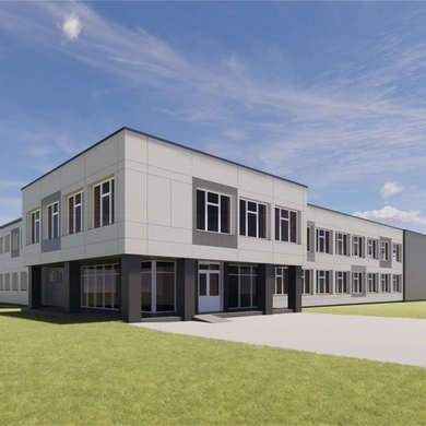 Projektuojami Gaurės mokyklos fasado atnaujinimo darbai