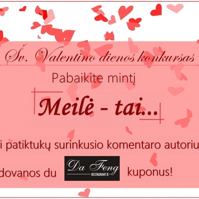 Šiandien – įsimylėjėlių arba Šv. Valentino diena