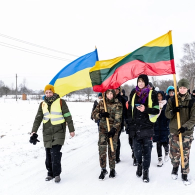 Skaudviliškiai sukvietė į žygį, skirtą Kovo 11-ajai paminėti
