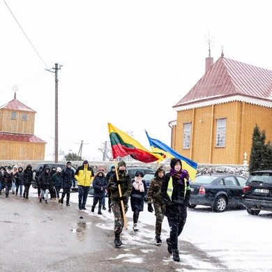 Skaudviliškiai sukvietė į žygį, skirtą Kovo 11-ajai paminėti