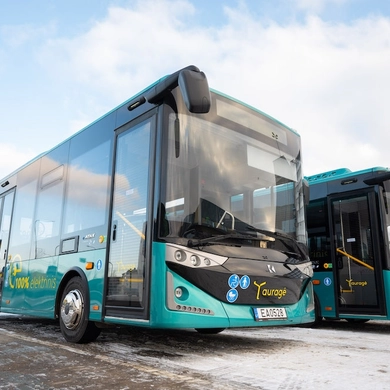 Tauragę pasiekė dar 2 elektrobusai, kursuosiantys naujais maršrutais