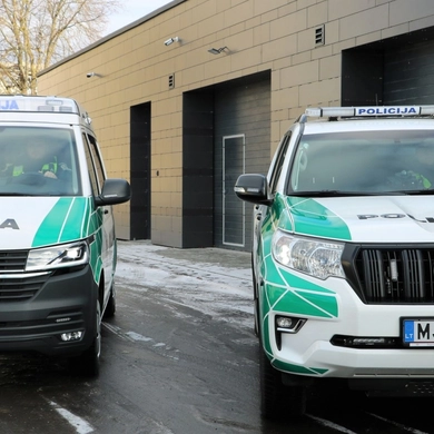 Tauragės apskrities policijos automobilių parką papildys du automobiliai