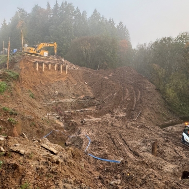 Tilto per Šuniją rekonstrukcijoje - nenumatyta pertrauka