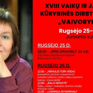 „Vaivorykštės“ festivalyje – mėgėjiškų ir profesionalių teatrų spektakliai