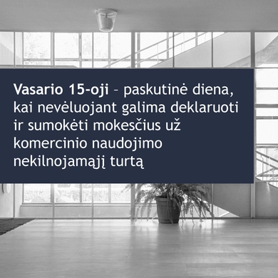 Vasario 15-oji – paskutinė diena, kai nevėluojant galima