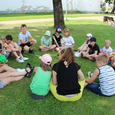 Viešosios bibliotekos stovykloje – beveik 100 vaikų