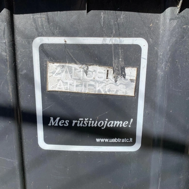 Žaliųjų atliekų išvežimas įskaičiuotas į bazinį konteinerių skaičių