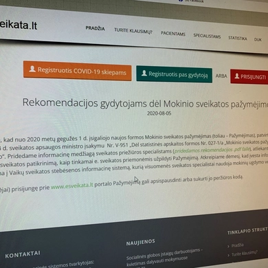 Žinios apie mokinių sveikatą – formalumas, kuris gali baigtis tragedija?