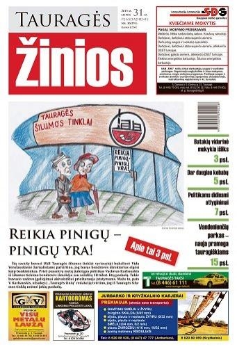 Rytoj „Tauragės žiniose“ kviečiame skaityti